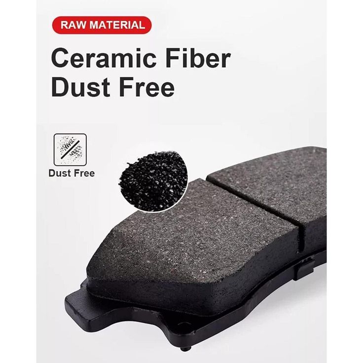 acekool ceramic carbon fiber brake pads 4 pack, quiet oem replacement, low dust & high temp for cars & suvs acekool ceramic carbon fiber brake pads 4 pack, quiet oem replacement, low dust & high temp for cars & suvs